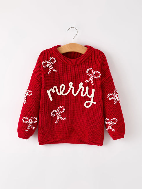mom-and-me-winter-christmas-red-merry-pullover-sweater - Sophia's Style-2